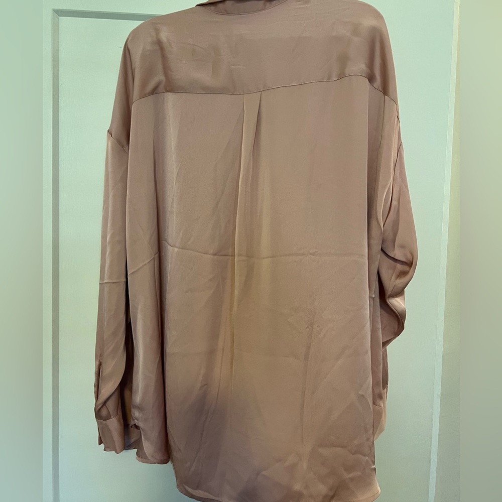 OVERSIZED EXPRESS PORTOFINO SATINY BLOUSE L-XL